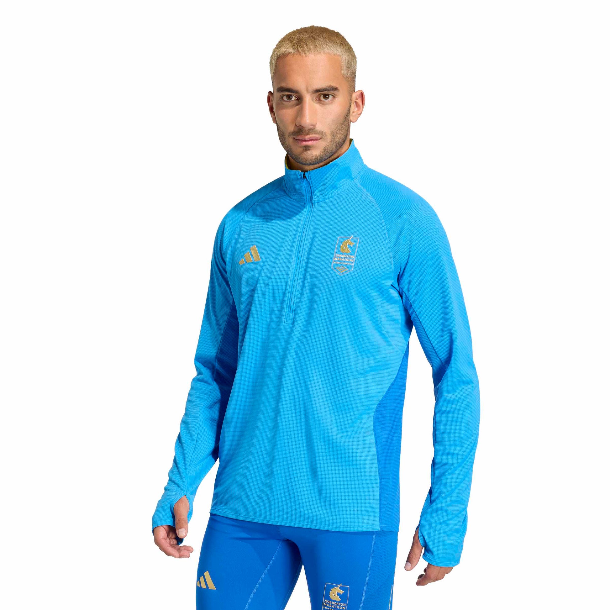 Marathon Sports adidas Men's BAA Boston Marathon® 2026 1/2 Zip Long Sleeve